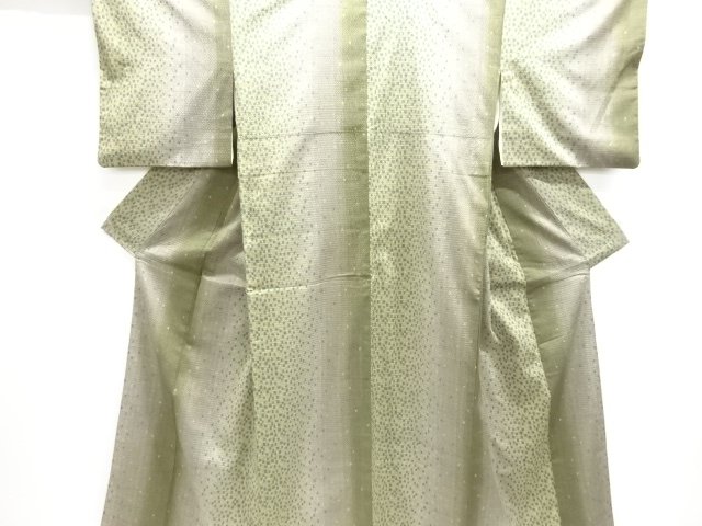 JAPANESE KIMONO / ANTIQUE KIMONO / SILK / TSUMUGI / WOVEN ABSTRACT CHECKERED